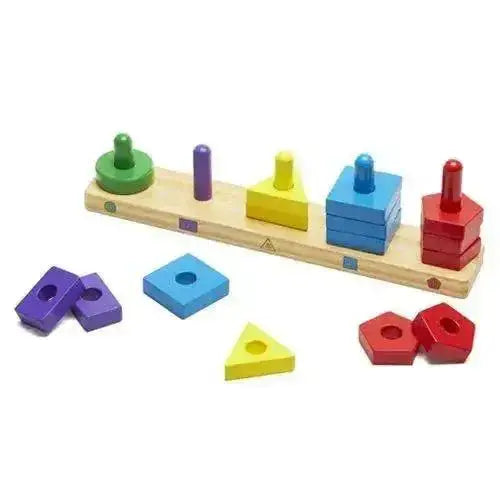  Educational Stack And Sort Board Toddlers Colors Safe -  ToylandEU™