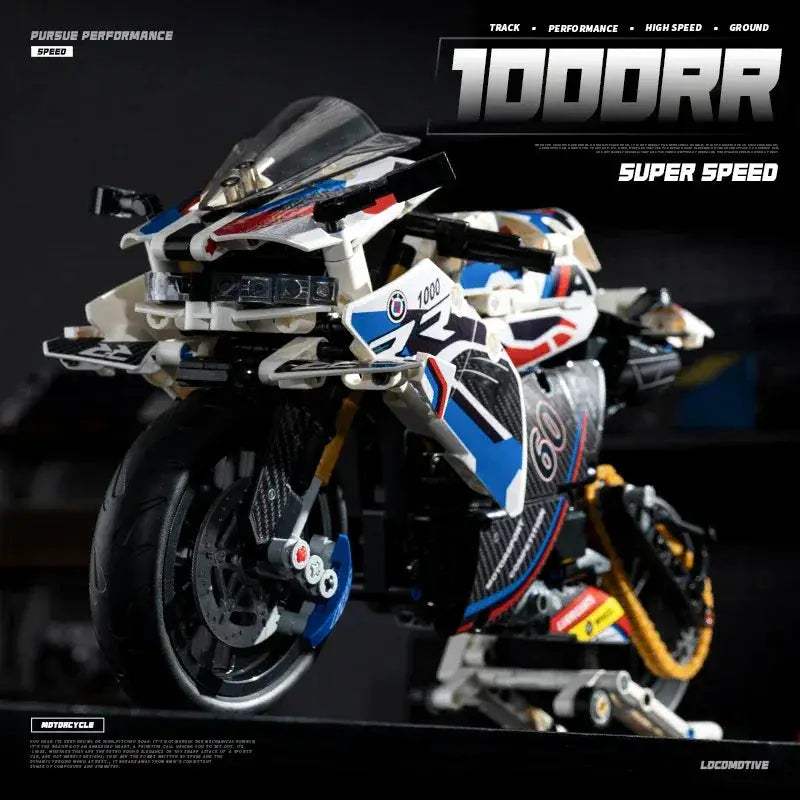 Educational Technical Racing Motorcycle Building Blocks Set For Kids - ToylandEU
