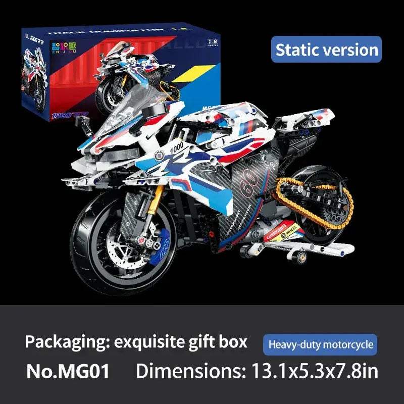 Educational Technical Racing Motorcycle Building Blocks Set For Kids - ToylandEU
