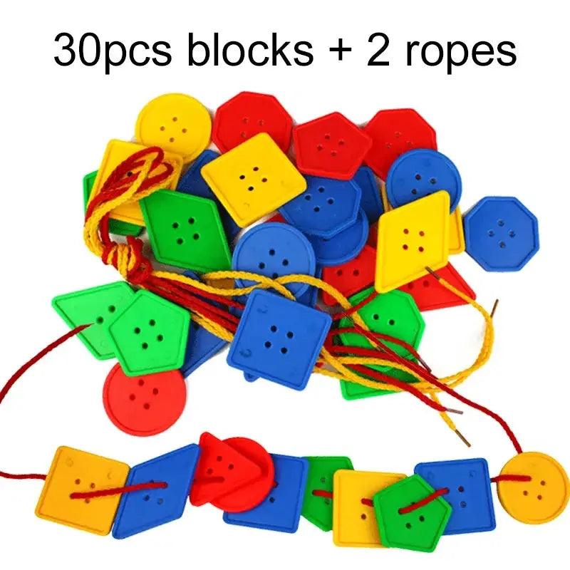  Educational Threading Geometry Blocks Brain Training -  ToylandEU™