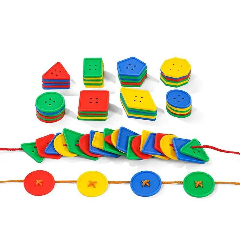 Educational Threading Geometry Blocks For Kids Brain Training - ToylandEU