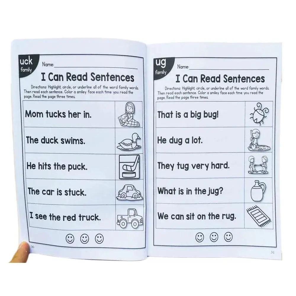  113 P English Phonics Sentence Practice Book I Can Read Exercise Book for Kids Learning English Educational Toy Kid Game -  ToylandEU™