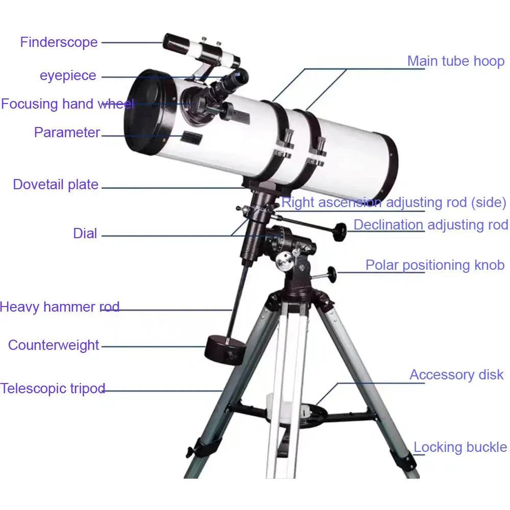  150mm Reflector Telescope With EQ Mount For Astronomy -  ToylandEU™