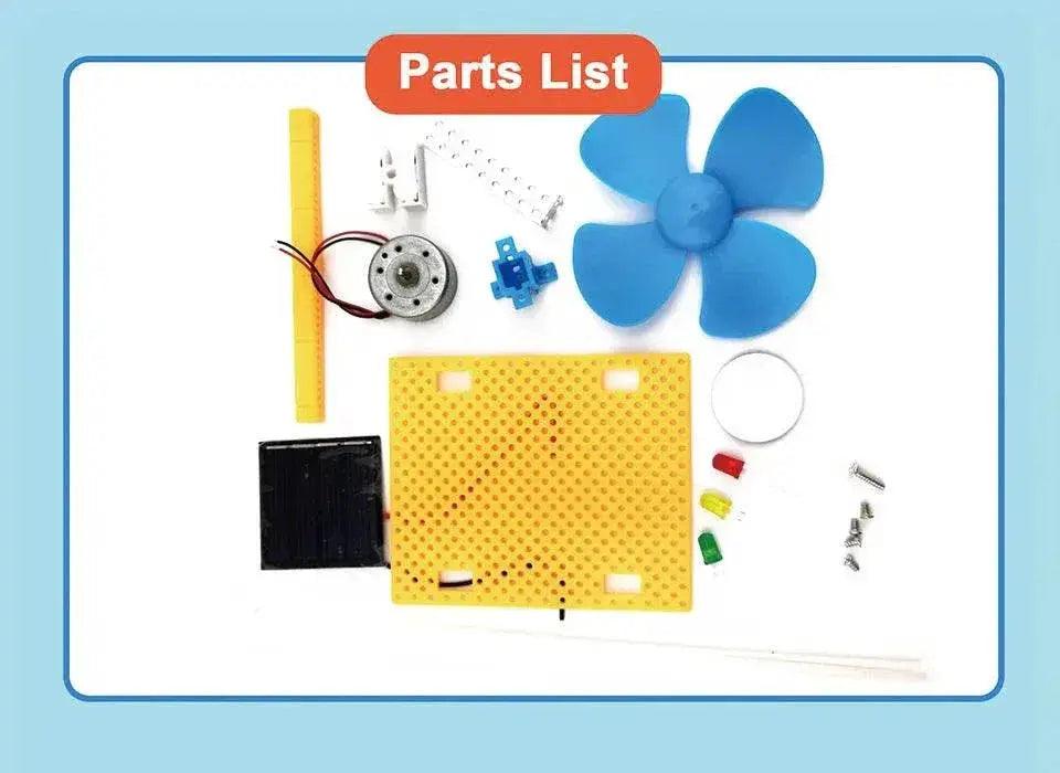  2 in 1 Solar and Wind Energy Powered Fan Model DIY Kit for Children Education Gift -  ToylandEU™
