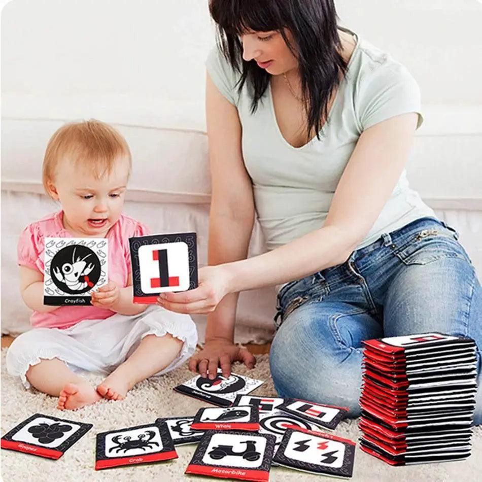  26pcs/set Baby Cloth Book Soft FlashCards with Cloth Storage Bag Graphic Alphabet Digital Cognition Toys -  ToylandEU™