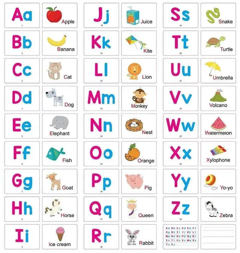  27 First Words Flashcards Alphabets ABC Animal Cards with 1 Pen for Early Learners Kids Gifts -  ToylandEU™