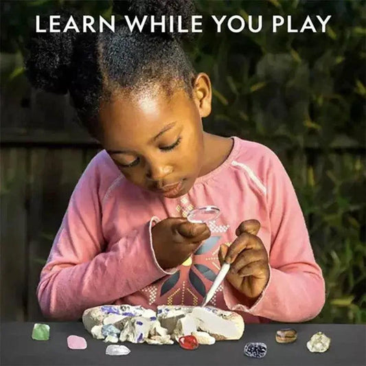  2PCS STEM Mega Dig Kit Dig Up 15 Real Gemstones and Crystals Science Kit for Kids -  ToylandEU™