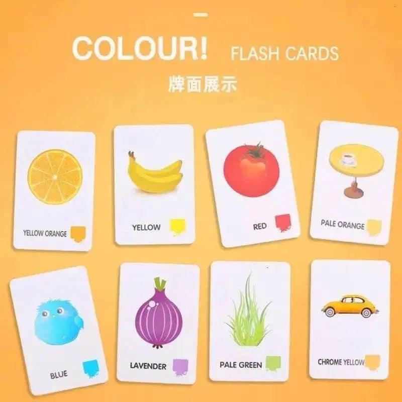  36 Pieces Children Cognition Cards Body Parts Animals Fruits Double Sided Flashcards Montessori -  ToylandEU™