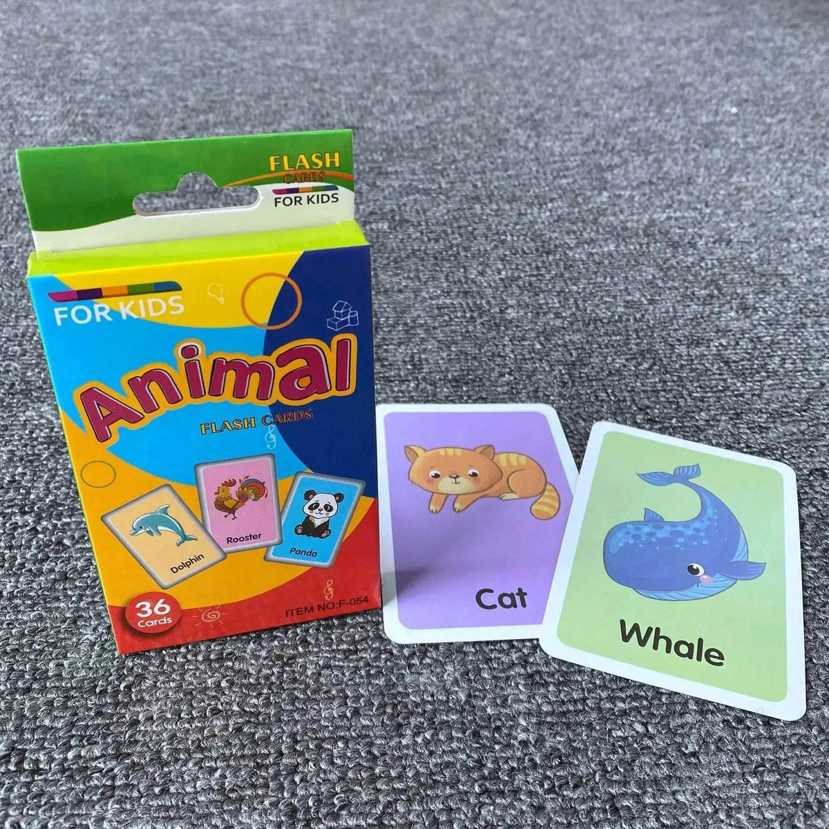  36 Pieces Children Cognition Cards Body Parts Animals Fruits Double Sided Flashcards Montessori -  ToylandEU™