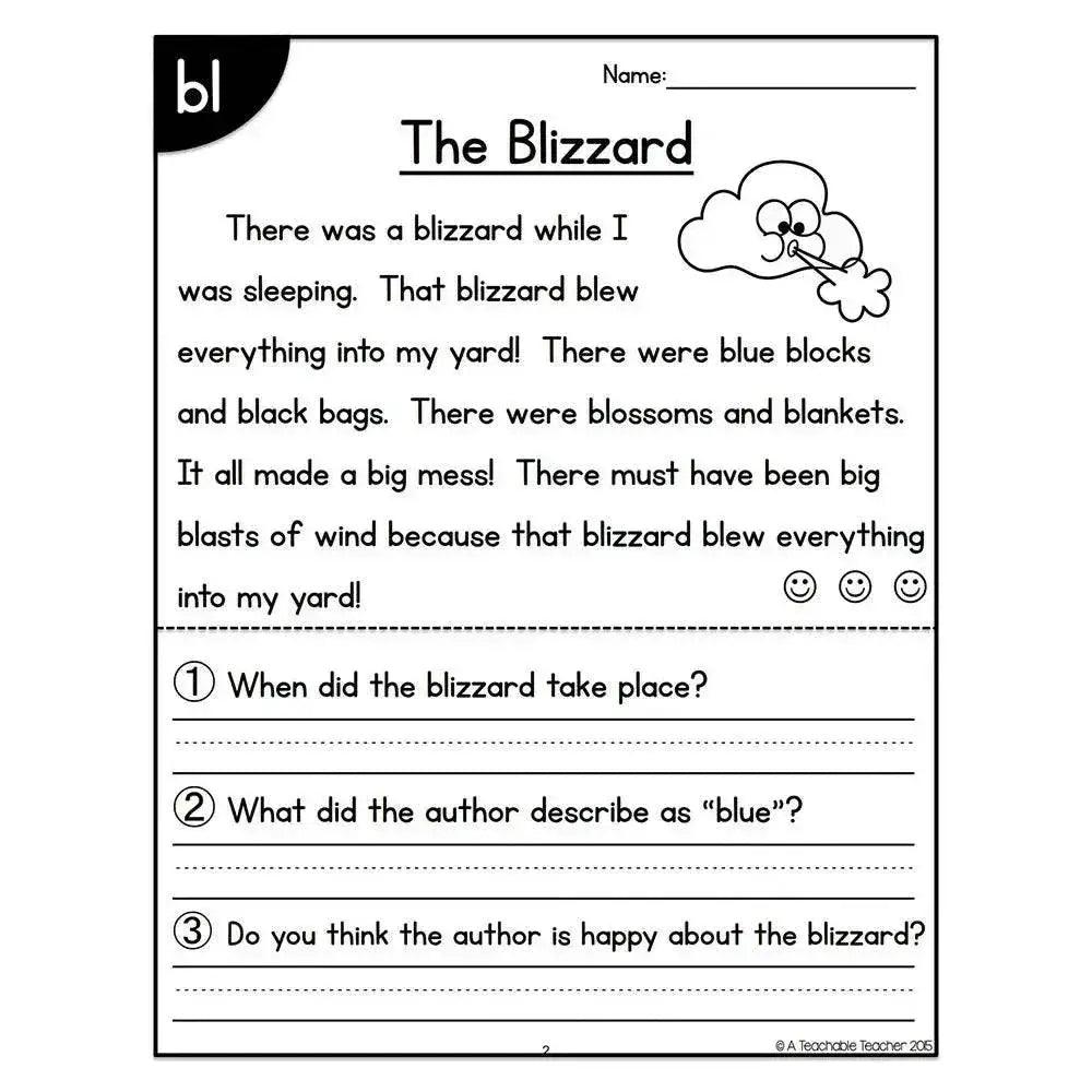  4books/set Phonics Reading Comprehension Passages Practice Phonics Skill Learning Classroom for Kid -  ToylandEU™