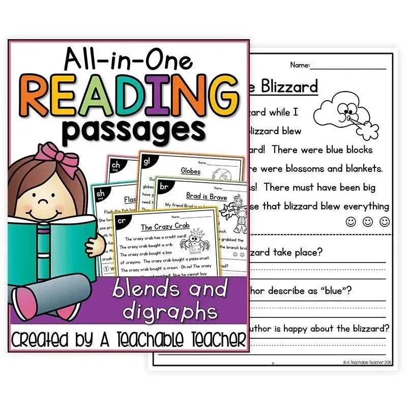  4books/set Phonics Reading Comprehension Passages Practice Phonics Skill Learning Classroom for Kid -  ToylandEU™