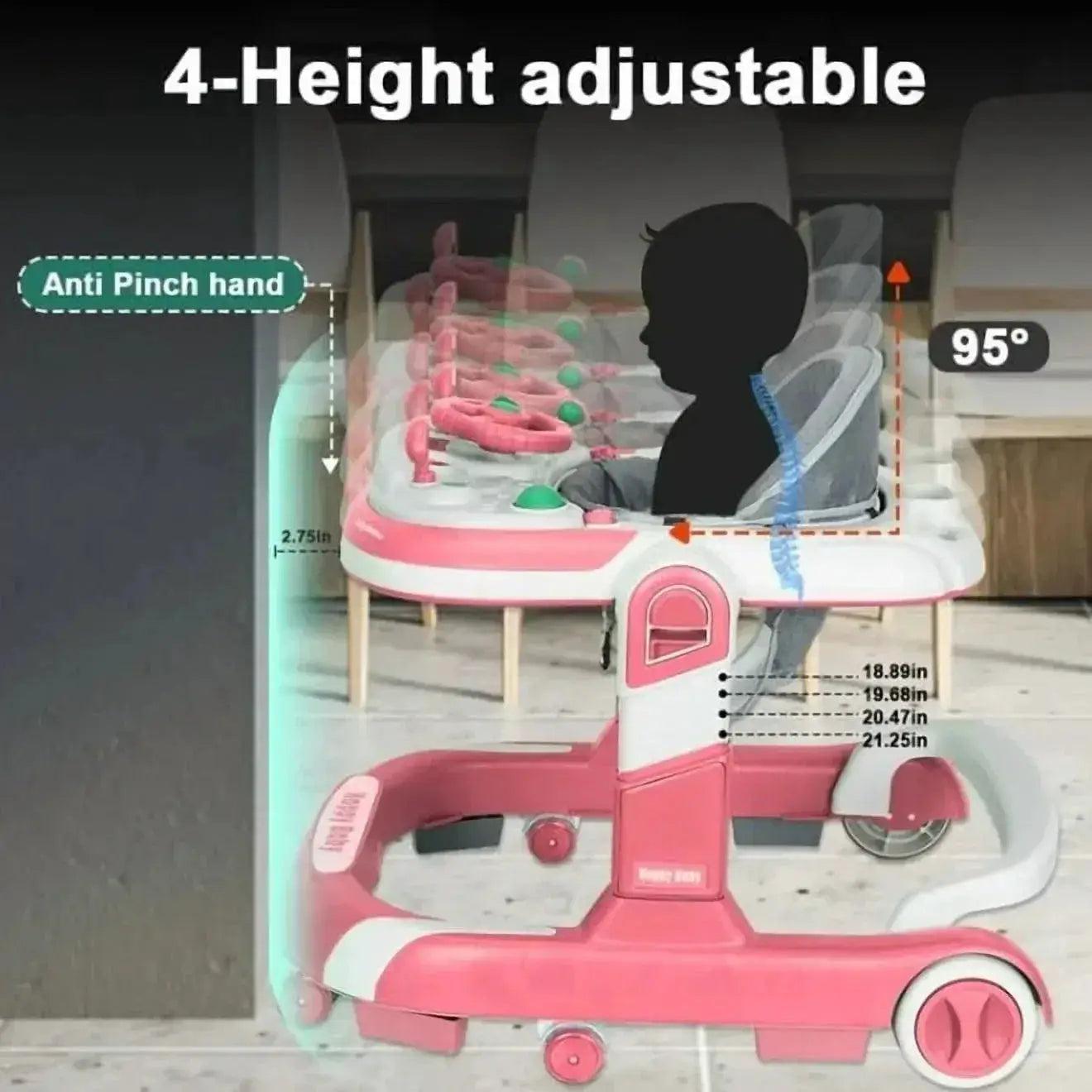  5 In 1 Infant Walker Anti Roll Over Educational Toy -  ToylandEU™