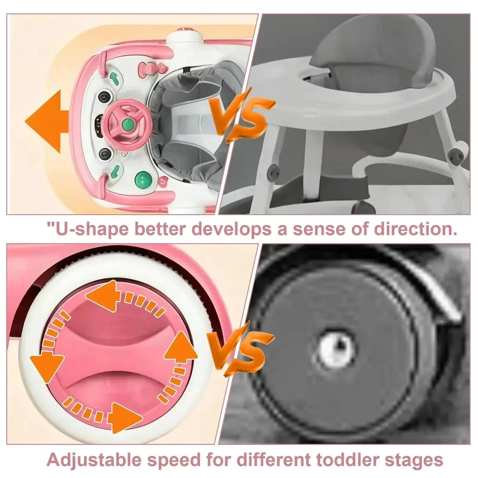  5 In 1 Infant Walker Anti Roll Over Educational Toy -  ToylandEU™