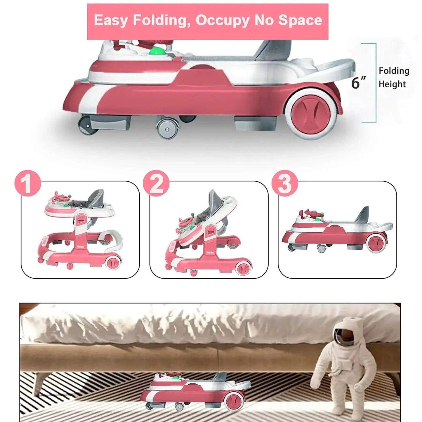  5 In 1 Infant Walker Anti Roll Over Educational Toy -  ToylandEU™