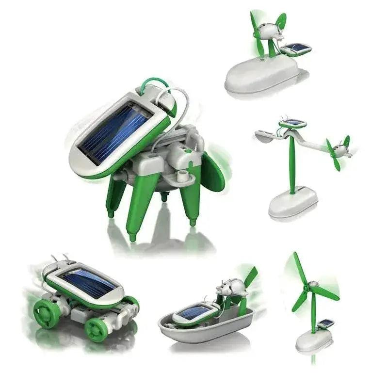  6-In-1 Solar Power Robot Kit Assembling Ship Fan Windmill Car Toys Educational Gadgets -  ToylandEU™