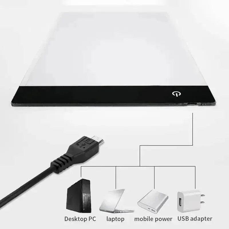  A4 A5 Level Three-level Dimming LED Drawing Copy Board Creative Children's Toys Educational Gift -  ToylandEU™