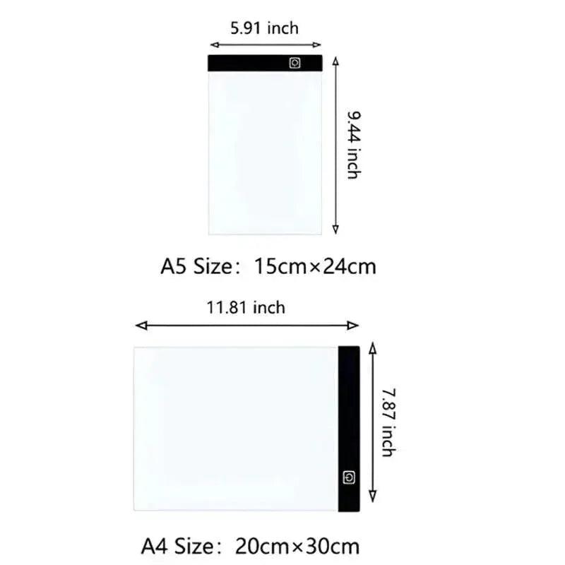  A4 A5 Level Three-level Dimming LED Drawing Copy Board Creative Children's Toys Educational Gift -  ToylandEU™