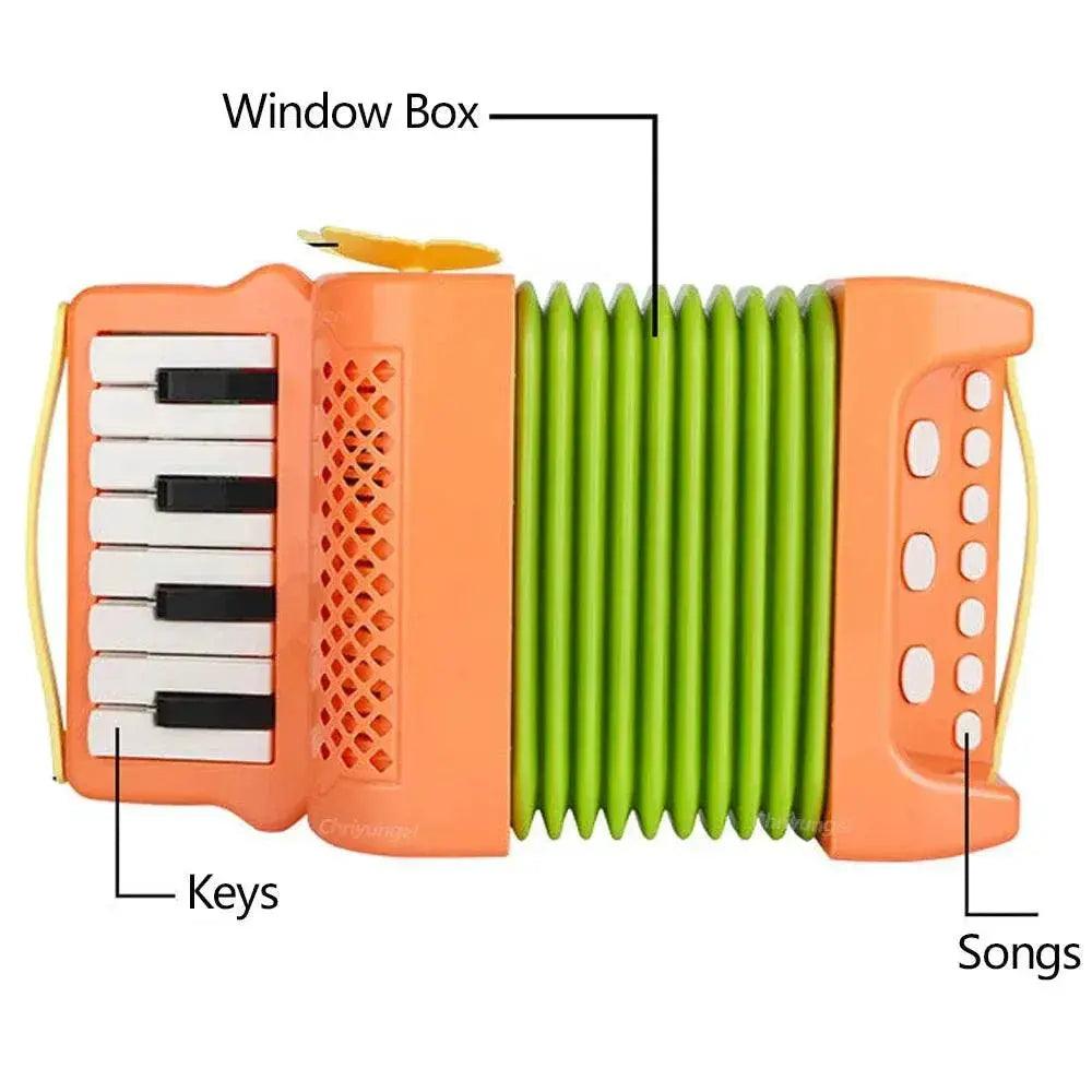  Accordion for Kids Musical Indoor and Outdoor Playing Educational Toys Gifts for Toddlers Boys and Girls -  ToylandEU™