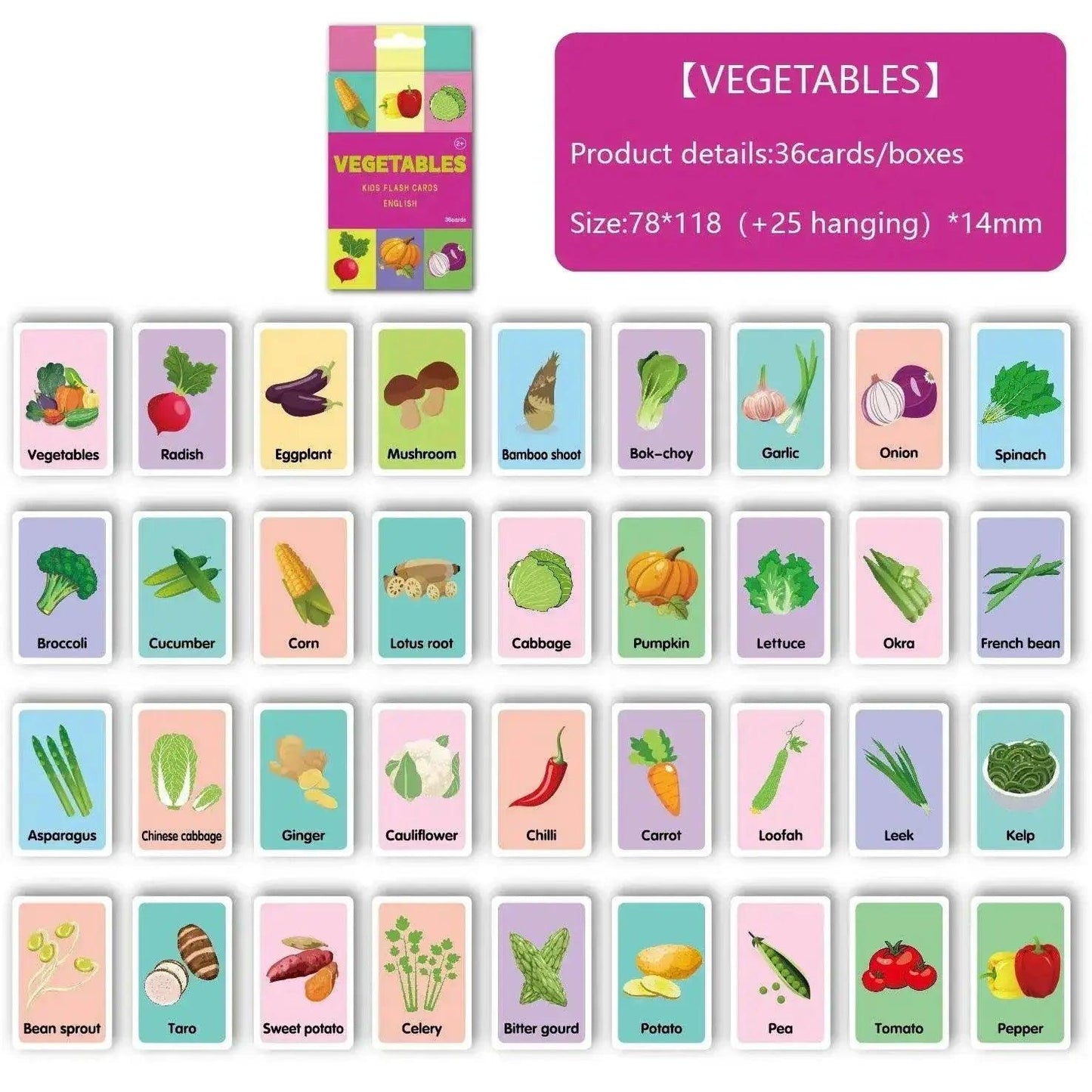  Montessori Alphabet Flashcards For Kids Ages 3 To 14, 36 Cards, 8 Themed Sets For Reading And Writing Skills -  ToylandEU™