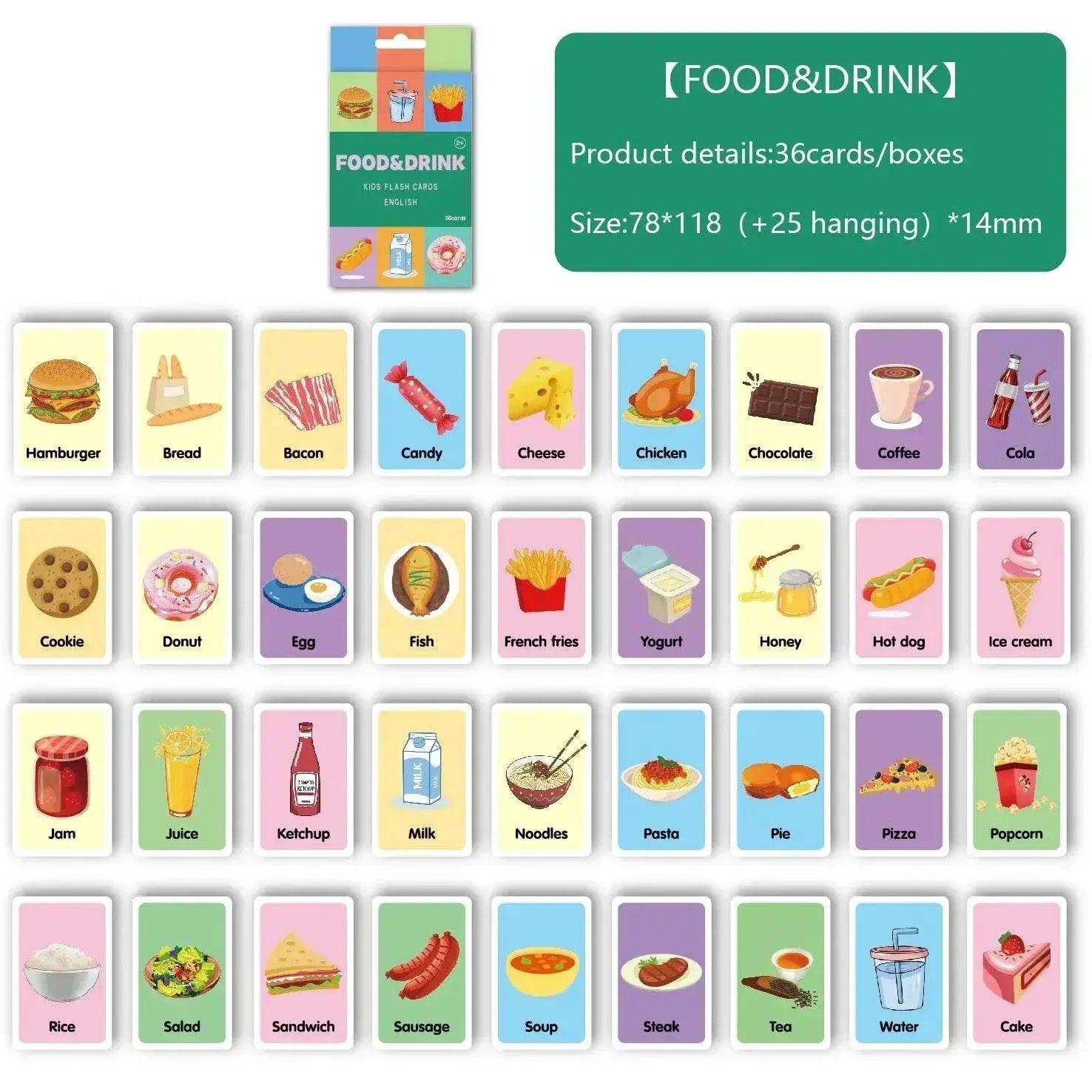  Montessori Alphabet Flashcards For Kids Ages 3 To 14, 36 Cards, 8 Themed Sets For Reading And Writing Skills -  ToylandEU™