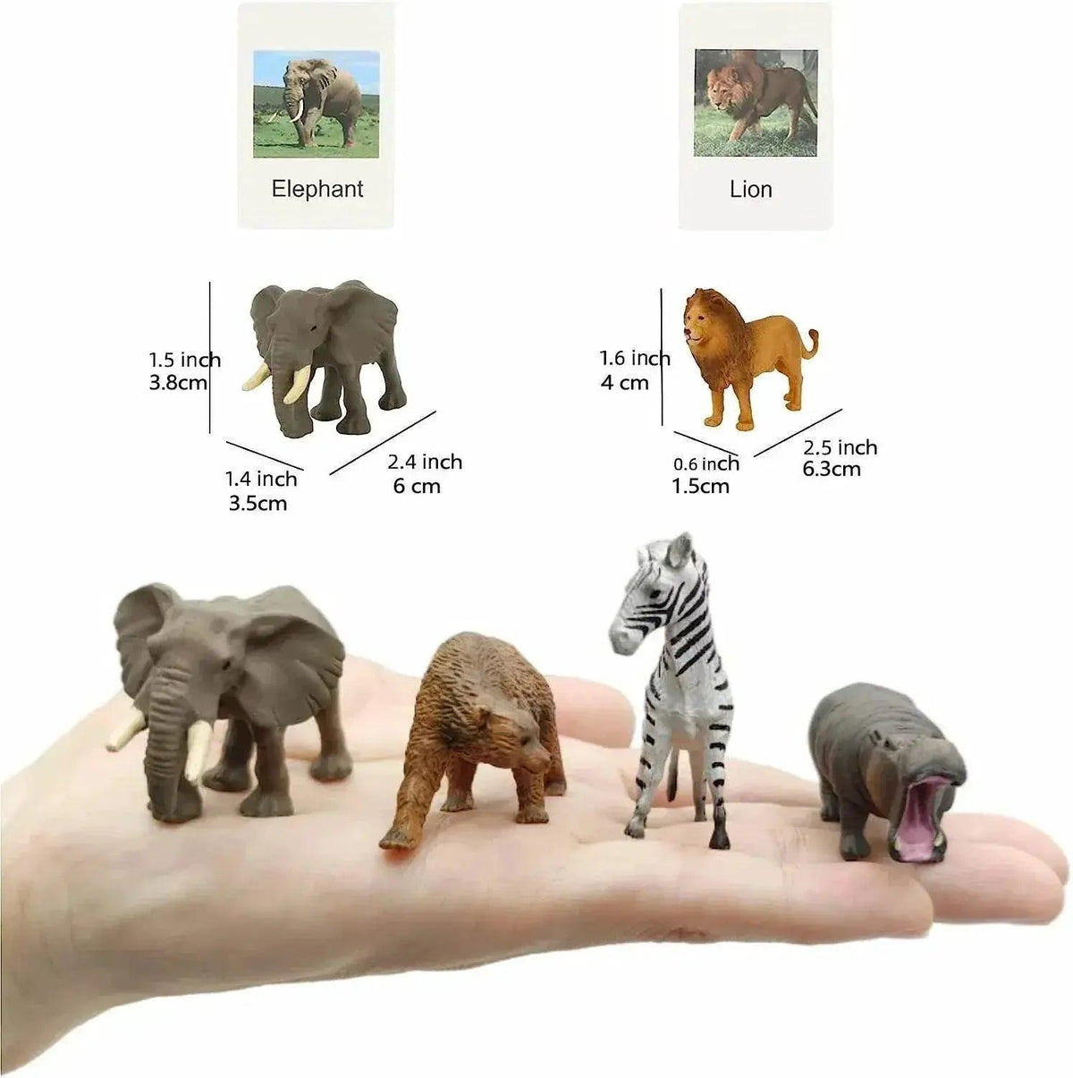  Montessori Animal Matching Card Set for Toddlers Ages 1 to 6 Language Learning Educational Toy -  ToylandEU™