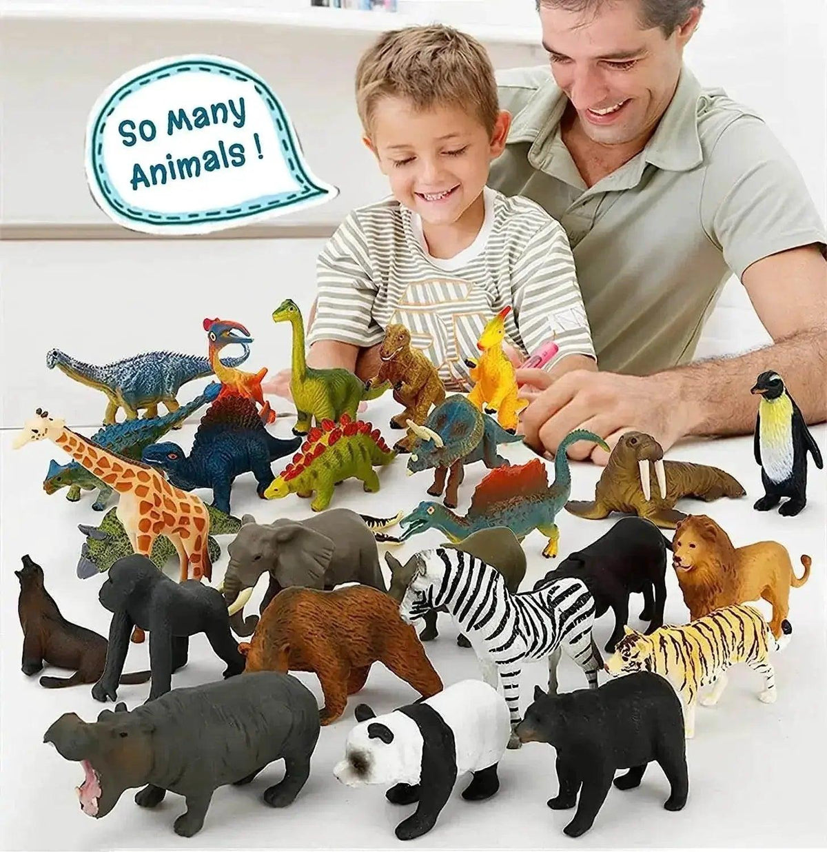  Montessori Animal Matching Card Set for Toddlers Ages 1 to 6 Language Learning Educational Toy -  ToylandEU™