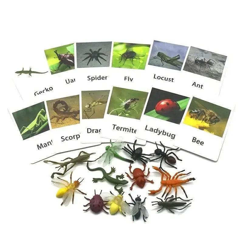  Montessori Animal Matching Card Set for Toddlers Ages 1 to 6 Language Learning Educational Toy -  ToylandEU™