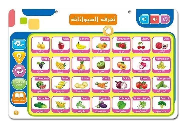  Arabic English Alphabet Tablet for Kids Learn Vocabulary and Pronounce Muslim Educational Toys -  ToylandEU™