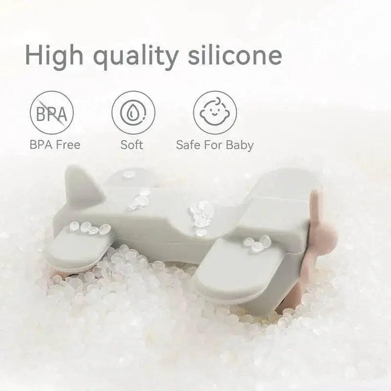  BPA Free Silicone Car Ambulance Teether Toy For Toddlers With Wooden Cartoon Bus Montessori Educational Toy -  ToylandEU™