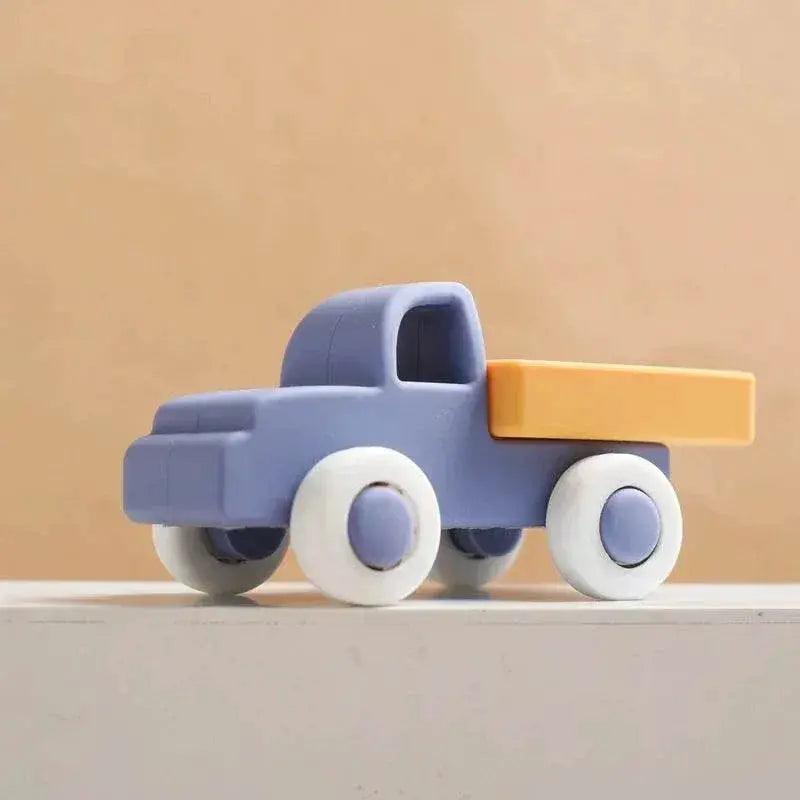  BPA Free Silicone Car Ambulance Teether Toy For Toddlers With Wooden Cartoon Bus Montessori Educational Toy -  ToylandEU™