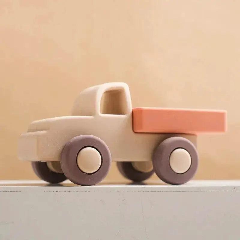 BPA Free Silicone Car Ambulance Teether Toy For Toddlers With Wooden Cartoon Bus Montessori Educational Toy -  ToylandEU™