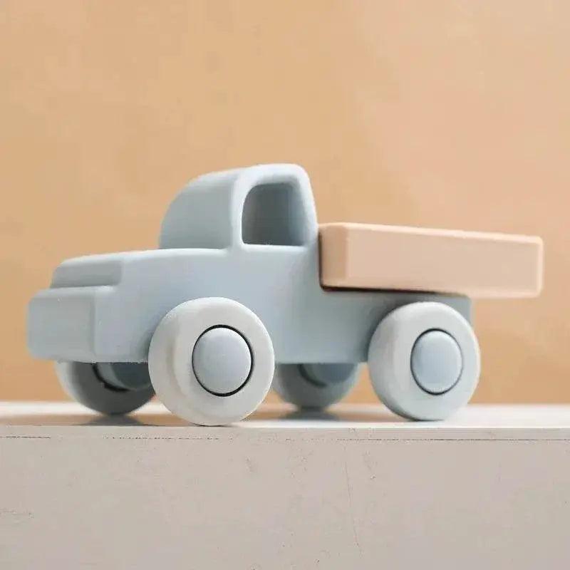 BPA Free Silicone Car Ambulance Teether Toy For Toddlers With Wooden Cartoon Bus Montessori Educational Toy -  ToylandEU™