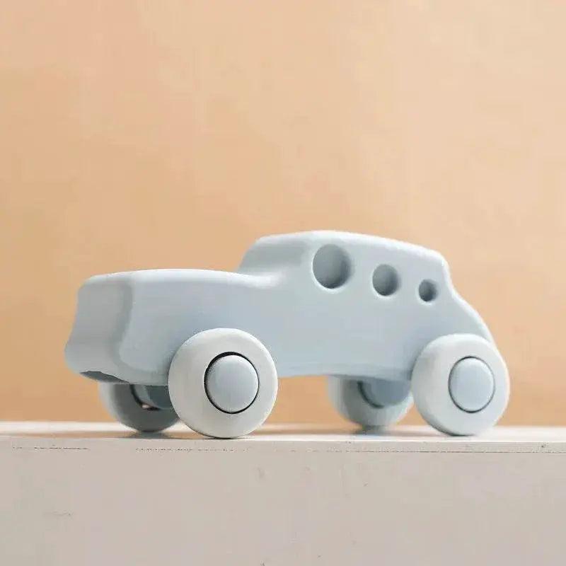  BPA Free Silicone Car Ambulance Teether Toy For Toddlers With Wooden Cartoon Bus Montessori Educational Toy -  ToylandEU™