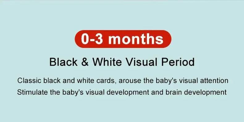  Baby Montessori Black And White Flash Cards High Contrast Visual Stimulation For Newborns Early Education -  ToylandEU™