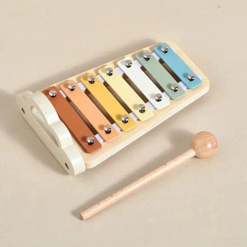  Montessori Wooden Baby Drum And Xylophone Set Non Toxic For 0-12 Months Early Educational Musical Toys -  ToylandEU™