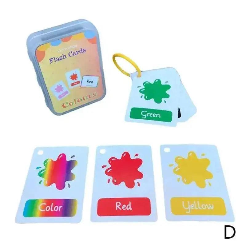  Baby Montessori Learn English Word Cards For Toddlers ABC Numbers Fruits Animals Body Parts Flashcards -  ToylandEU™