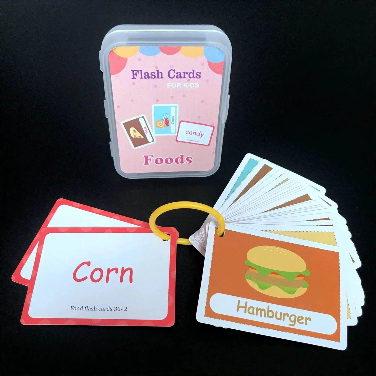  Baby Montessori Learn English Word Cards For Toddlers ABC Numbers Fruits Animals Body Parts Flashcards -  ToylandEU™