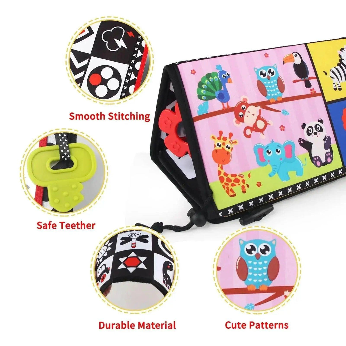  Black-White Double-Sided Montessori Floor Mirror 6-24M -  ToylandEU™