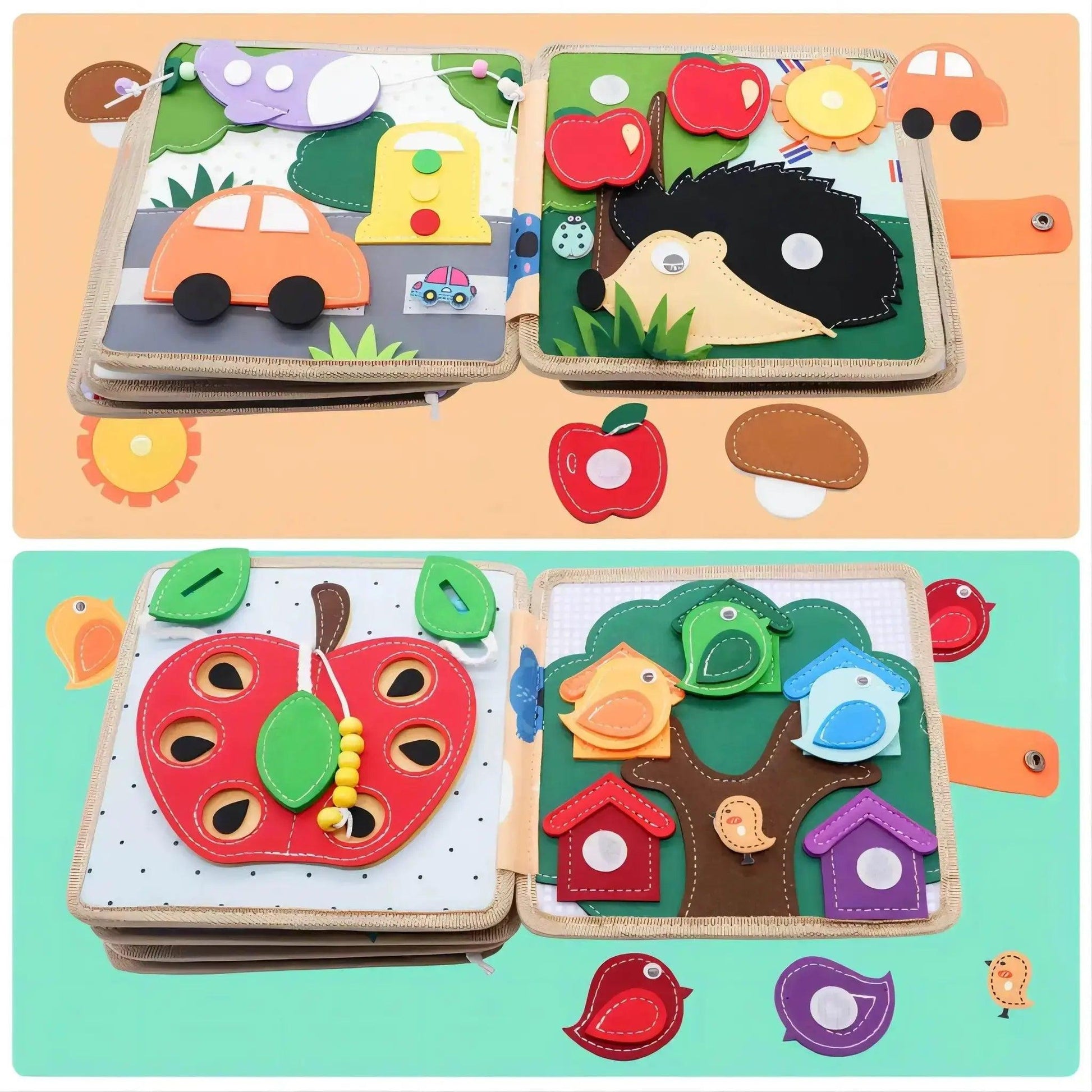  Montessori Busy Book For Kids Giraffe Quiet Book Color Shape Cognition Fine Motor Toy -  ToylandEU™