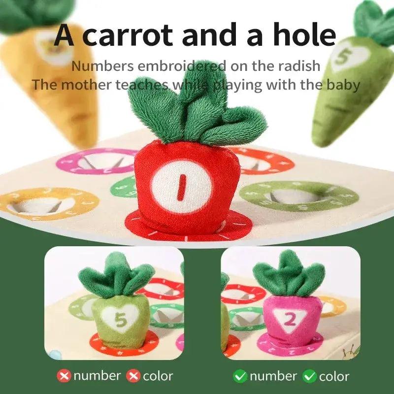  Montessori Carrot Harvest Pull Toy For Motor Skills -  ToylandEU™