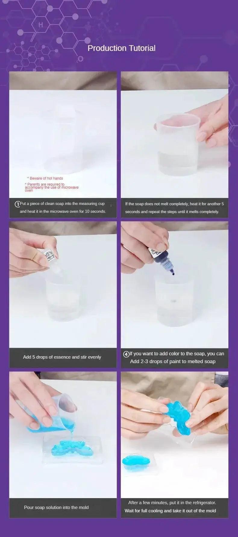  Children Magic Science Experiment Kit Handmade DIY Soap STEAM Educational Teaching Aids for Kids -  ToylandEU™