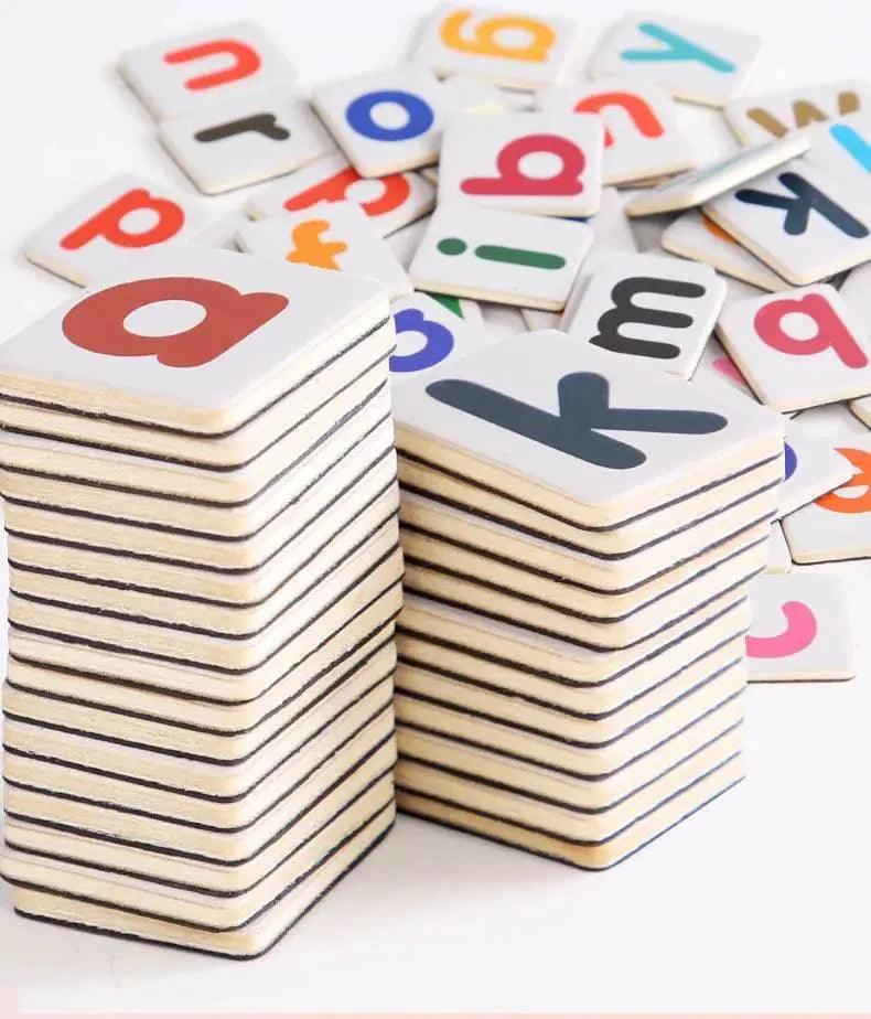  Children Magnetic Spelling Word Books Montessori Alphabet Wooden Toys For Early Readers -  ToylandEU™