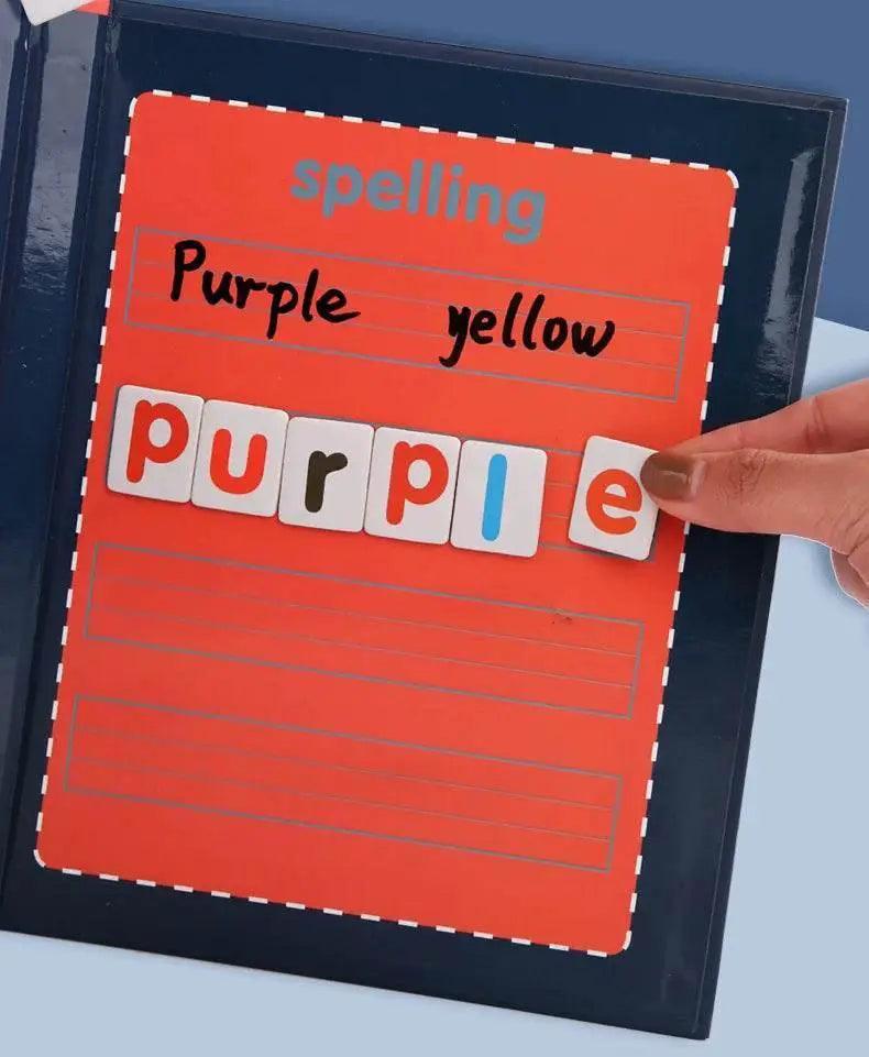  Children Magnetic Spelling Word Books Montessori Alphabet Wooden Toys For Early Readers -  ToylandEU™