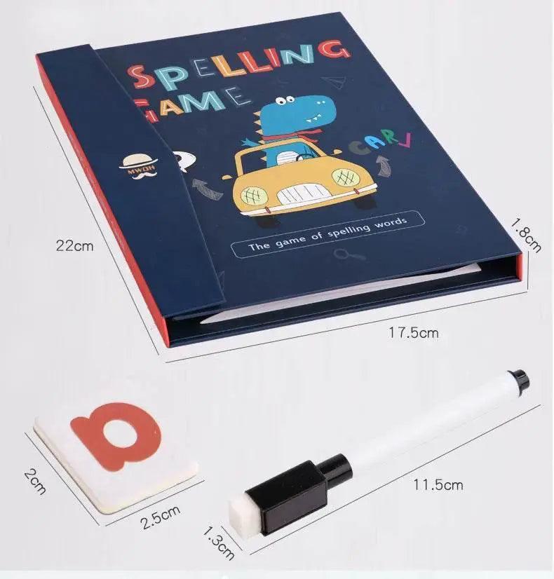  Children Magnetic Spelling Word Books Montessori Alphabet Wooden Toys For Early Readers -  ToylandEU™