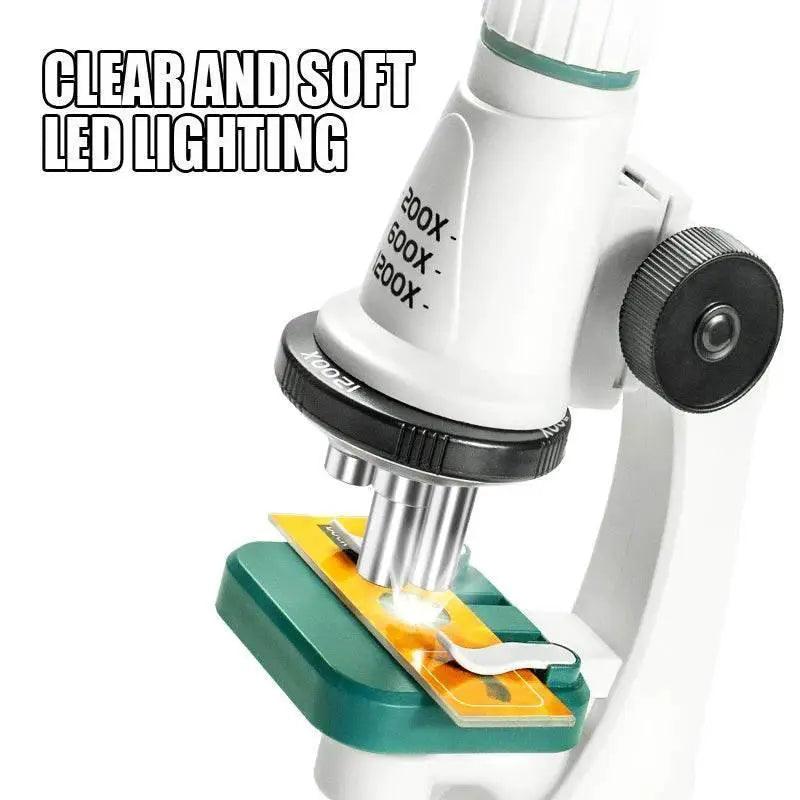  Children Science Pocket Microscope Set 200x 600x 1200x LED Magnification For Kids Montessori Education Toy -  ToylandEU™