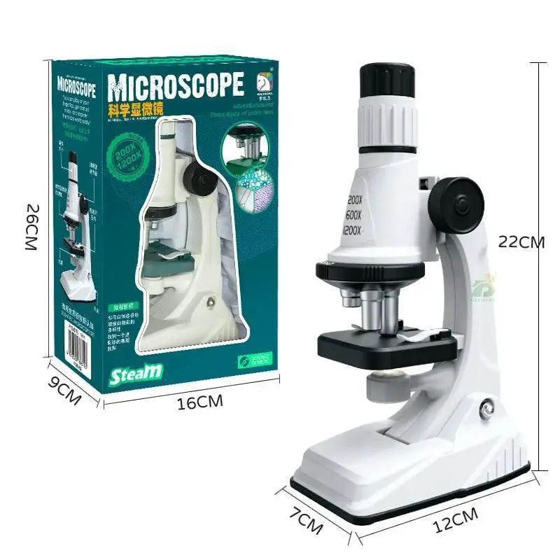  Children Science Pocket Microscope Set 200x 600x 1200x LED Magnification For Kids Montessori Education Toy -  ToylandEU™