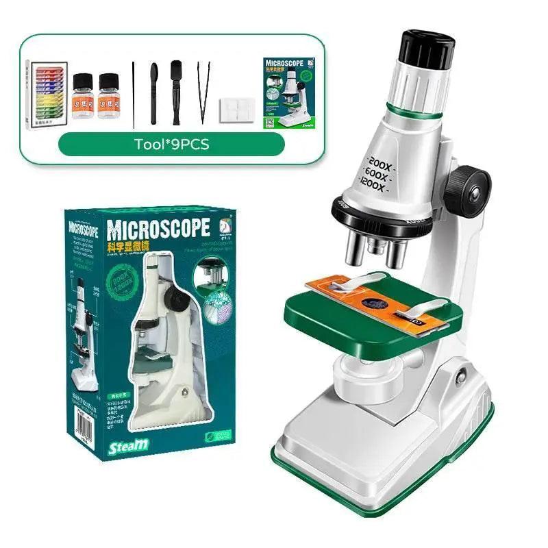  Children Science Pocket Microscope Set 200x 600x 1200x LED Magnification For Kids Montessori Education Toy -  ToylandEU™