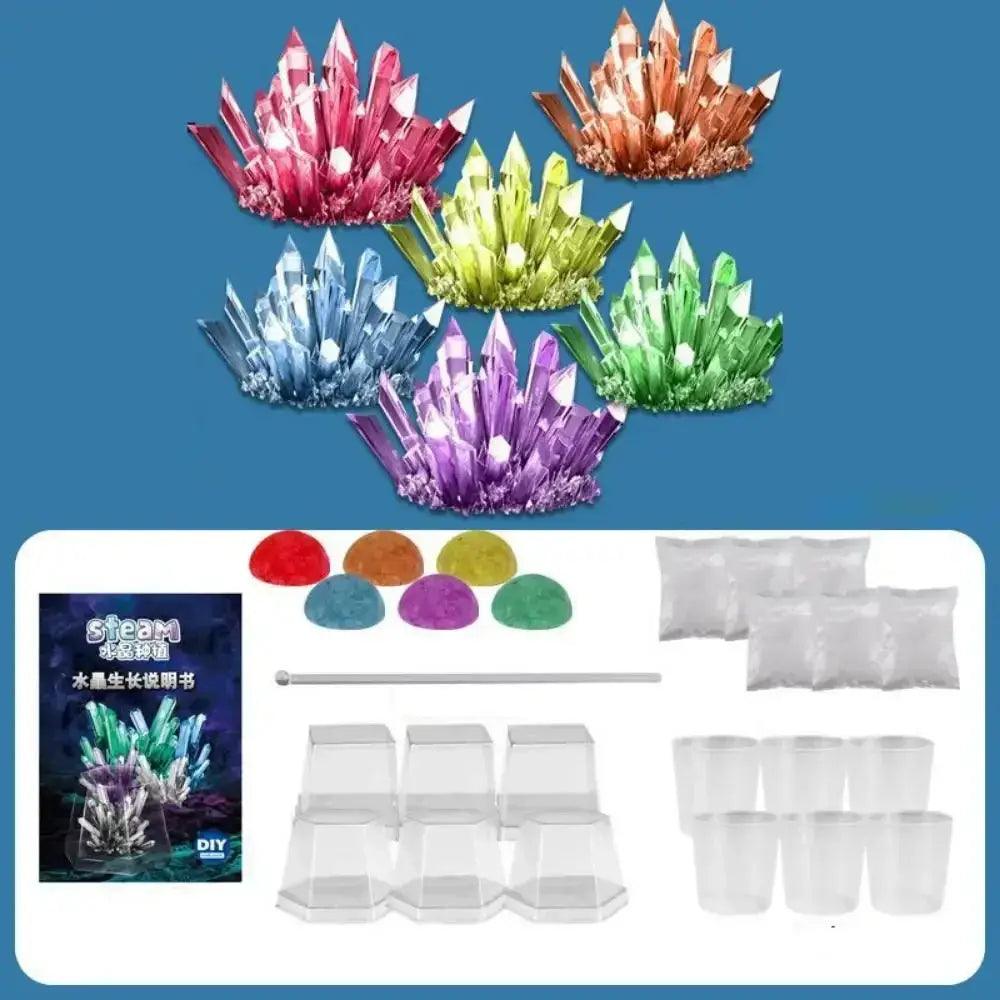  Crystal Growing Kit For Kids With Colorful Display Case -  ToylandEU™