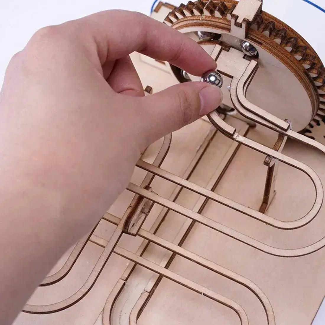  DIY 3D Wooden Marble Run Kit Build Mechanical Gears Steam Powered Science Experiment Educational Toy for Children and Teens -  ToylandEU™
