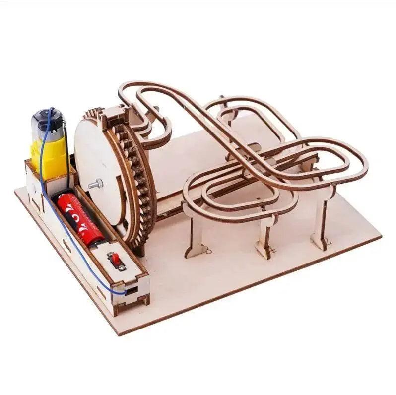  DIY 3D Wooden Marble Run Kit Build Mechanical Gears Steam Powered Science Experiment Educational Toy for Children and Teens -  ToylandEU™